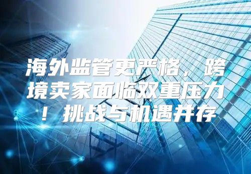 海外监管更严格，跨境卖家面临双重压力！挑战与机遇并存