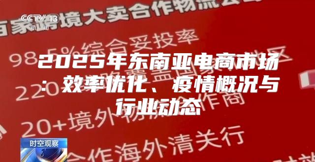 2025年东南亚电商市场:效率优化、疫情概况与行业动态