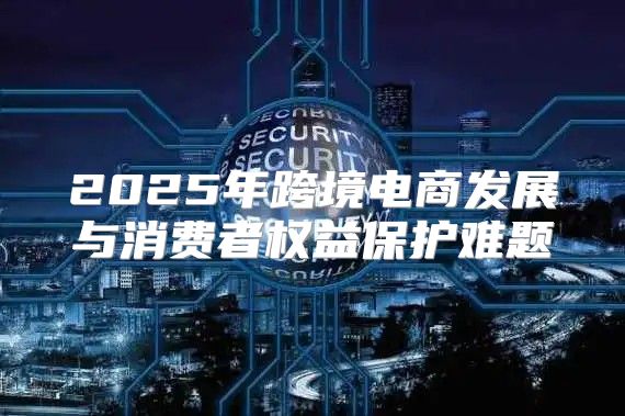 2025年跨境电商发展与消费者权益保护难题