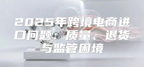 2025年跨境电商进口问题：质量、退货与监管困境
