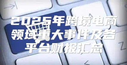 2025年跨境电商领域重大事件及各平台财报汇总