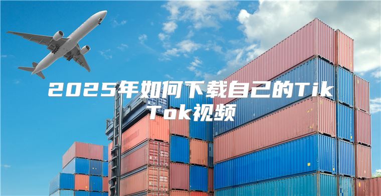 2025年如何下载自己的TikTok视频