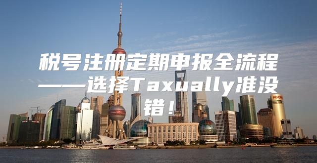 税号注册定期申报全流程——选择Taxually准没错！