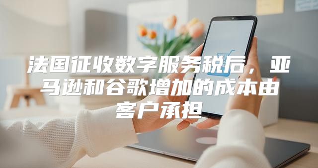 法国征收数字服务税后，亚马逊和谷歌增加的成本由客户承担