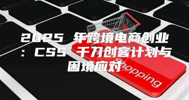 2025 年跨境电商创业：CSS 千刀创客计划与困境应对