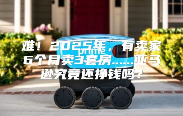 难！2025年，有卖家6个月卖3套房......亚马逊究竟还挣钱吗？