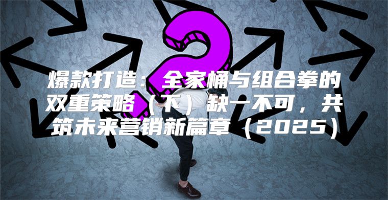 爆款打造：全家桶与组合拳的双重策略下缺一不可，共筑未来营销新篇章2025