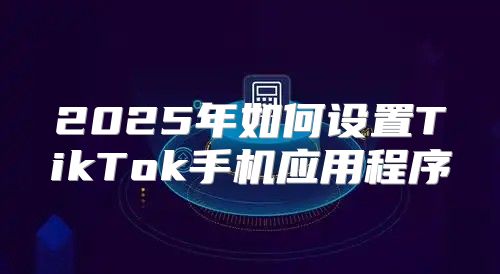 2025年如何设置TikTok手机应用程序