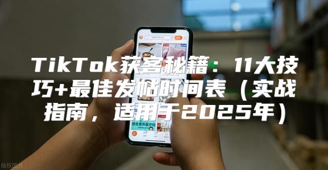 TikTok获客秘籍：11大技巧+最佳发帖时间表实战指南，适用于2025年