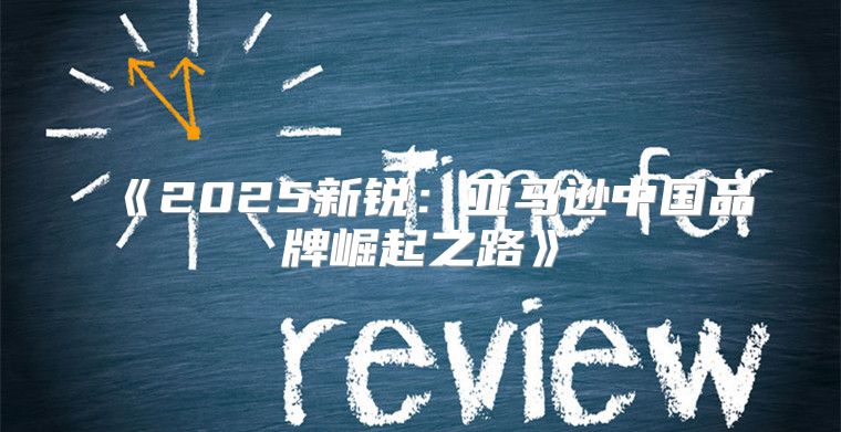 2025新锐：亚马逊中国品牌崛起之路