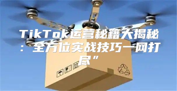 TikTok运营秘籍大揭秘：全方位实战技巧一网打尽”