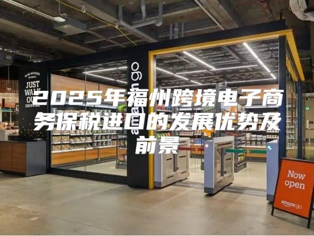 2025年福州跨境电子商务保税进口的发展优势及前景