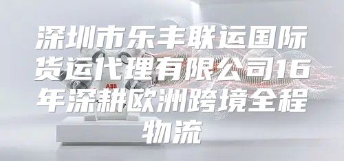 深圳市乐丰联运国际货运代理有限公司16年深耕欧洲跨境全程物流