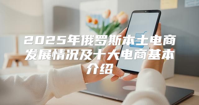 2025年俄罗斯本土电商发展情况及十大电商基本介绍