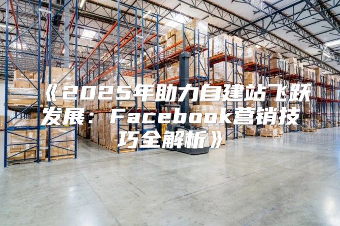 2025年助力自建站飞跃发展：Facebook营销技巧全解析