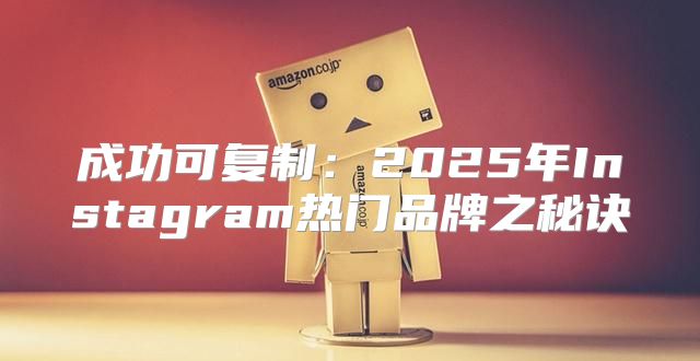 成功可复制：2025年Instagram热门品牌之秘诀