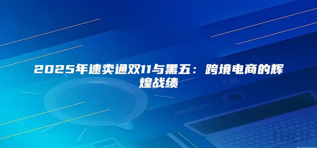 2025年速卖通双11与黑五：跨境电商的辉煌战绩