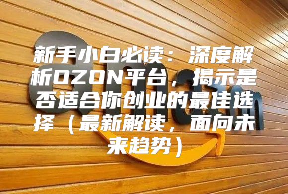 新手小白必读：深度解析OZON平台，揭示是否适合你创业的最佳选择最新解读，面向未来趋势