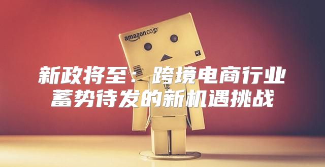 新政将至：跨境电商行业蓄势待发的新机遇挑战