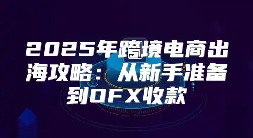 2025年跨境电商出海攻略：从新手准备到OFX收款