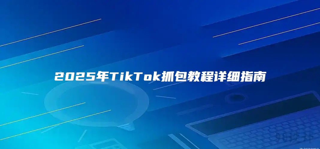 2025年TikTok抓包教程详细指南