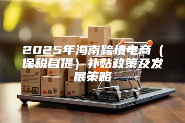 2025年海南跨境电商保税自提补贴政策及发展策略