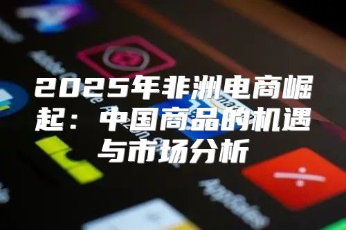 2025年非洲电商崛起：中国商品的机遇与市场分析
