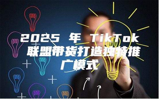 2025 年 TikTok 联盟带货打造独特推广模式