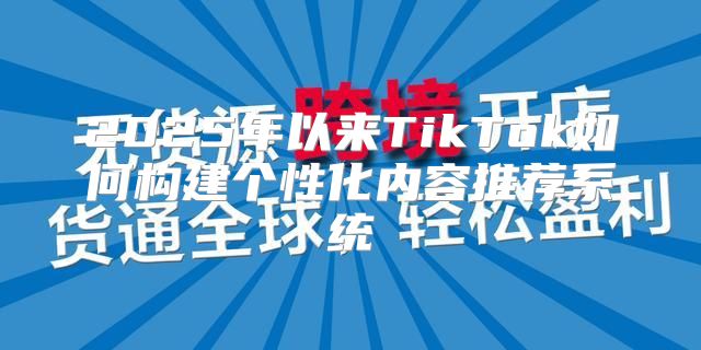 2025年以来TikTok如何构建个性化内容推荐系统