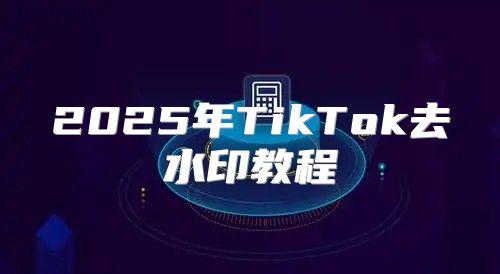 2025年TikTok去水印教程
