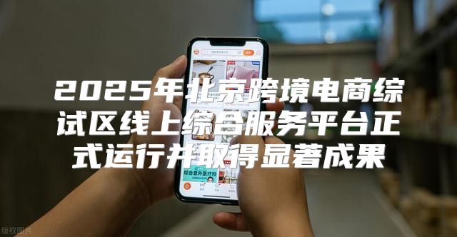2025年北京跨境电商综试区线上综合服务平台正式运行并取得显著成果