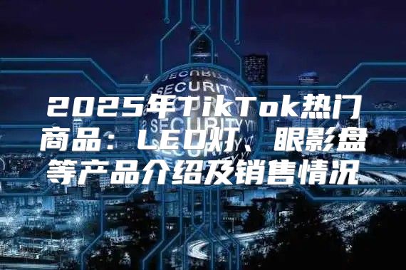 2025年TikTok热门商品：LED灯、眼影盘等产品介绍及销售情况
