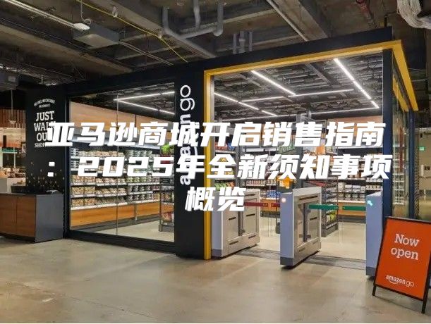 亚马逊商城开启销售指南：2025年全新须知事项概览