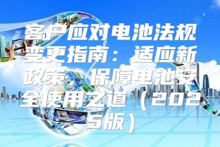 客户应对电池法规变更指南：适应新政策，保障电池安全使用之道2025版