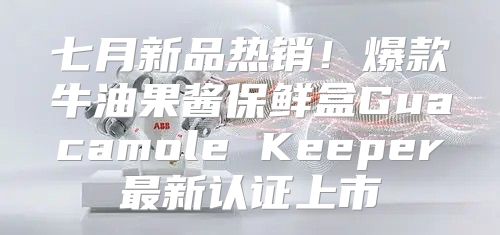 七月新品热销！爆款牛油果酱保鲜盒Guacamole Keeper最新认证上市