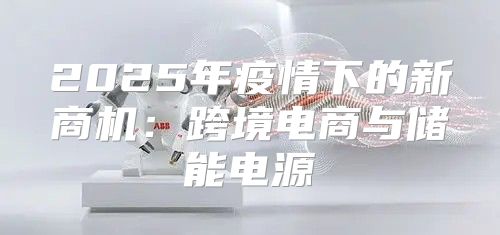 2025年疫情下的新商机：跨境电商与储能电源