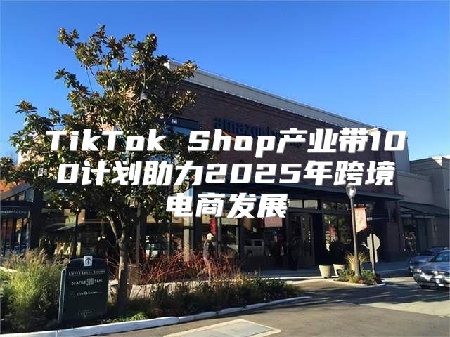 TikTok Shop产业带100计划助力2025年跨境电商发展