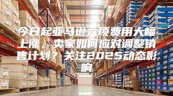 今日起亚马逊六项费用大幅上涨，卖家如何应对调整销售计划？关注2025动态影响