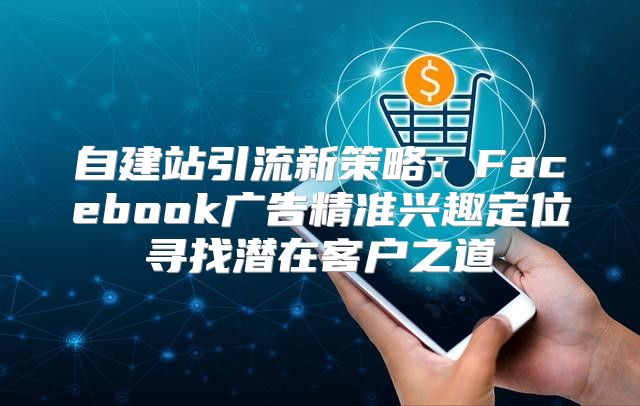 自建站引流新策略：Facebook广告精准兴趣定位寻找潜在客户之道