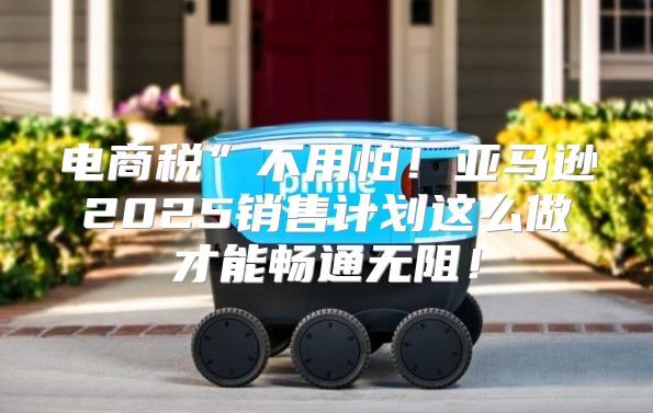 电商税”不用怕！亚马逊2025销售计划这么做才能畅通无阻！