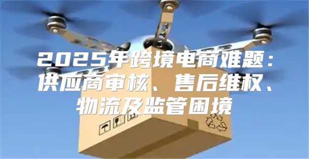 2025年跨境电商难题：供应商审核、售后维权、物流及监管困境