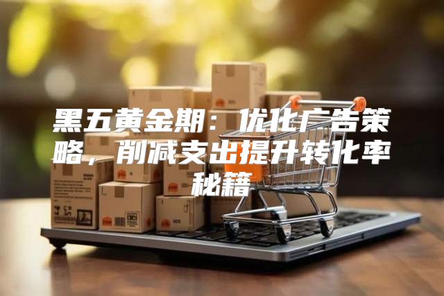 黑五黄金期：优化广告策略，削减支出提升转化率秘籍
