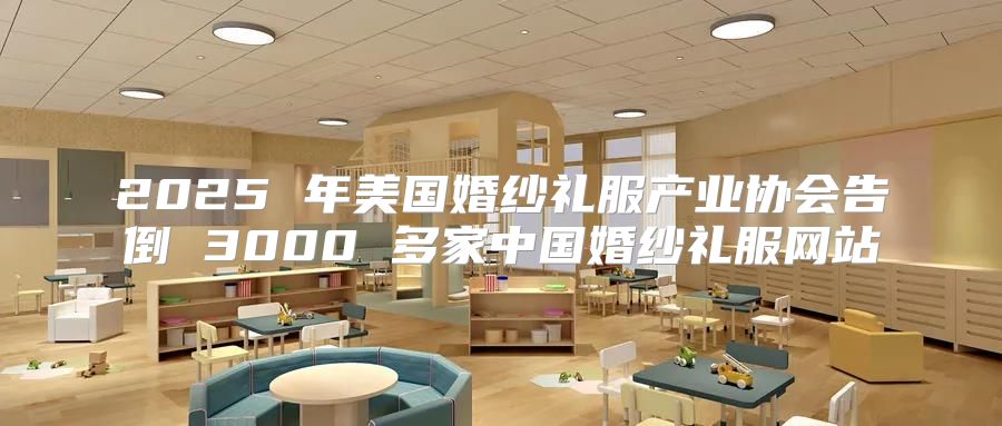 2025 年美国婚纱礼服产业协会告倒 3000 多家中国婚纱礼服网站