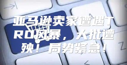 亚马逊卖家遭遇TRO风暴，大批遭殃！局势紧急！