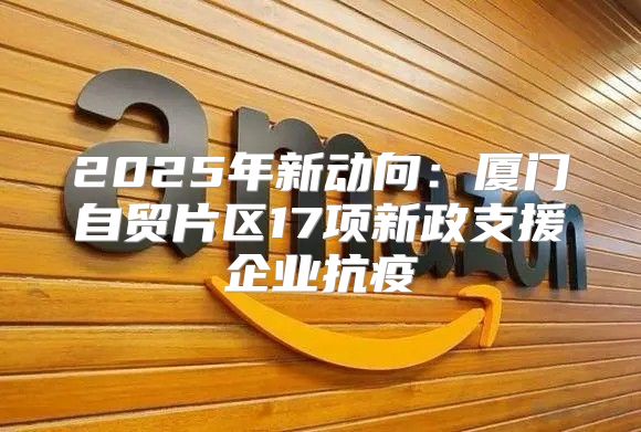 2025年新动向：厦门自贸片区17项新政支援企业抗疫