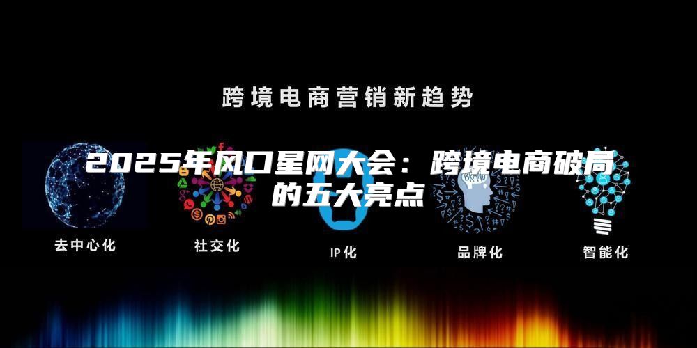 2025年风口星网大会：跨境电商破局的五大亮点