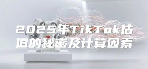 2025年TikTok估值的秘密及计算因素