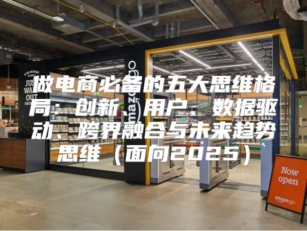 做电商必备的五大思维格局：创新、用户、数据驱动、跨界融合与未来趋势思维面向2025