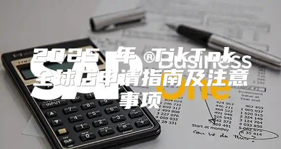 2025 年 TikTok 全球店申请指南及注意事项