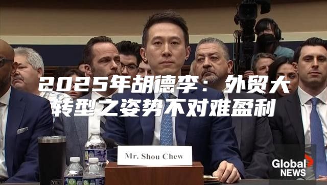 2025年胡德李：外贸大转型之姿势不对难盈利